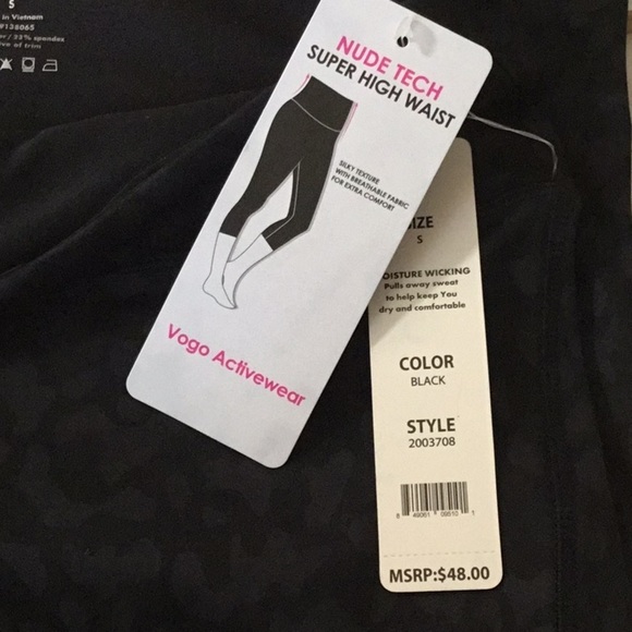 VOGO ATHLETICA SUPER HIGH WAIST LEGGINGS - Picture 4 of 5